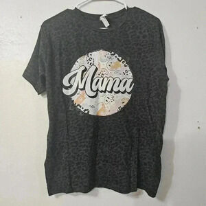 Mama short sleeve cheetah print short sleeve tee!